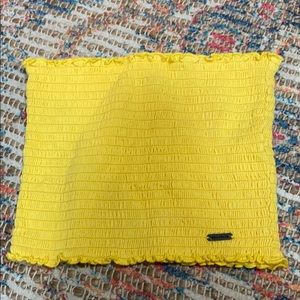 Yellow tube top